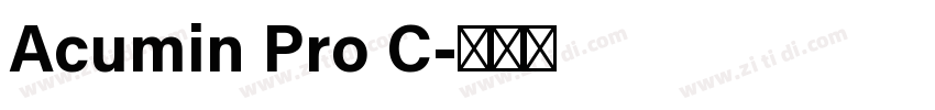 Acumin Pro C字体转换